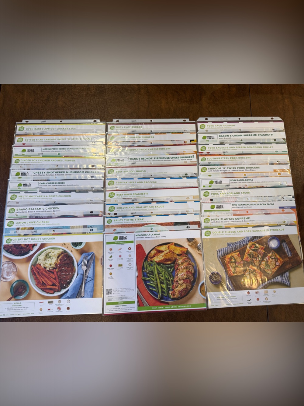 HelloFresh Chicken, Pork & Beef Recipe Collection - 30 Cards